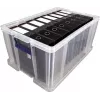 Fellowes ProStore Bonus Set 2 dėžių rinkinys, 3 vnt., po 17 L, permatomos, smūgiams atsparus PP 7731301