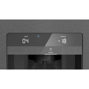 Siemens KF96DPXEA iQ700 French Door šaldytuvas-šaldiklis su vandens ir ledo dozatoriumi, 183 cm, energijos klasė E, nerūdijantis plienas