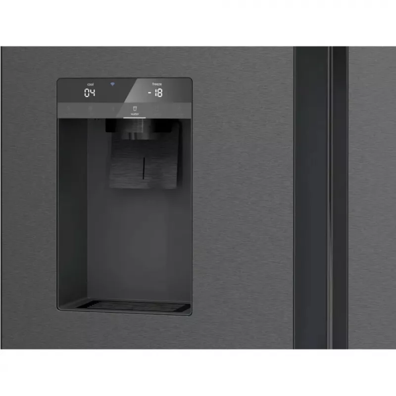 Siemens KF96DPXEA iQ700 French Door šaldytuvas-šaldiklis su vandens ir ledo dozatoriumi, 183 cm, energijos klasė E, nerūdijantis plienas
