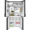 Siemens KF96DPXEA iQ700 French Door šaldytuvas-šaldiklis su vandens ir ledo dozatoriumi, 183 cm, energijos klasė E, nerūdijantis plienas