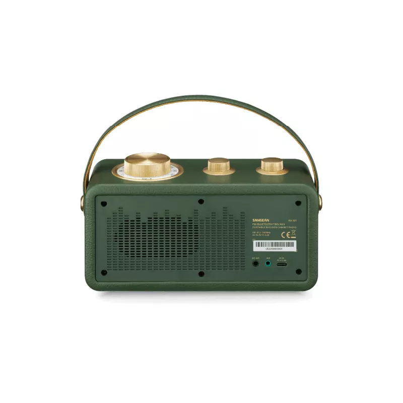 Sangean RA-101 nešiojamas Bluetooth garsiakalbis, Forest Gold