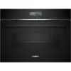 Siemens CS736G1B1 iQ700 įmontuojama kompaktiška orkaitė su garų funkcija, 47 l, TFT jutiklinis ekranas, Home Connect, juoda