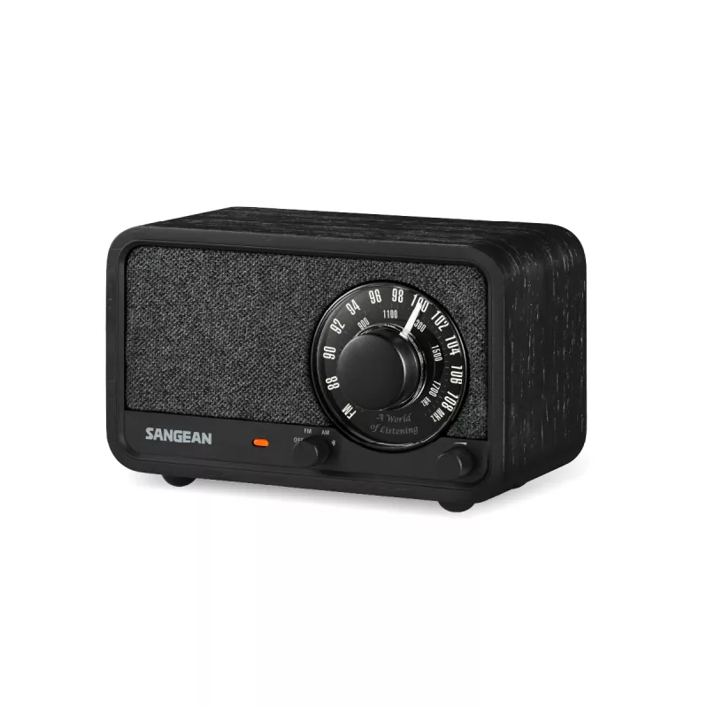Sangean WR-8 FM radijas su tikro medžio korpusu, Midnight Oak