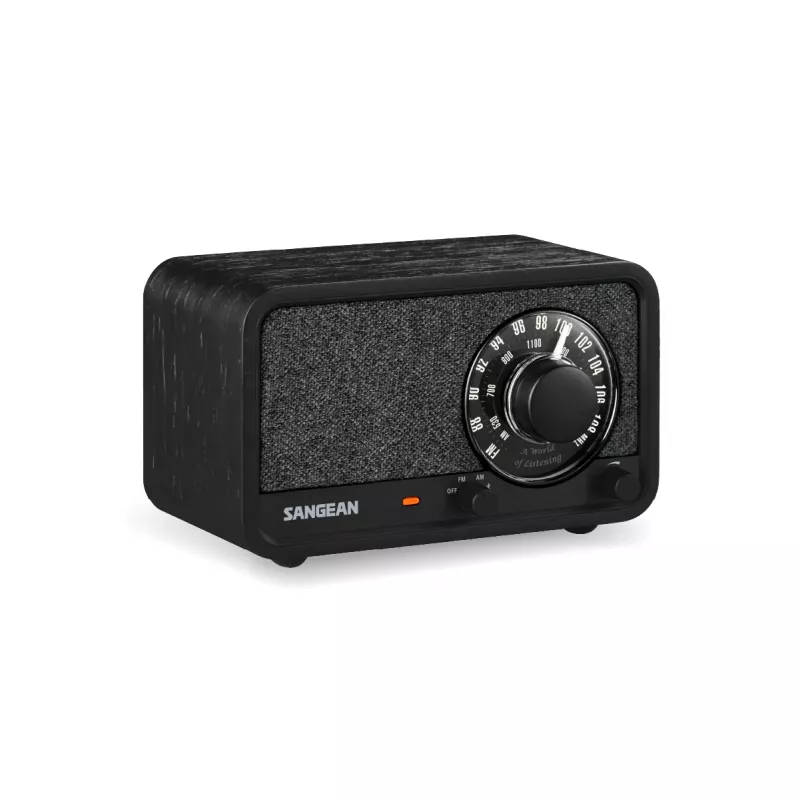 Sangean WR-8 FM radijas su tikro medžio korpusu, Midnight Oak