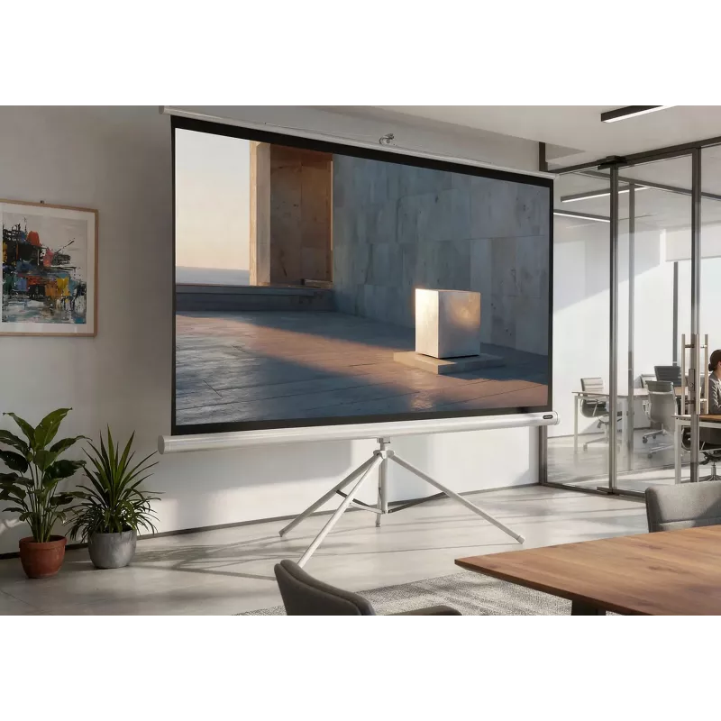 celexon Economy projektorinis ekranas ant trikojo 133 x 133 cm White Edition