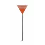 HORTUS lapų grėblys su aliuminio kotu, oranžinė 45 cm galvutė, 20 dantukų