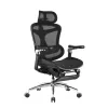 SIHOO DORO C300 Pro ergonominė biuro kėdė su pėdų atrama, juoda
