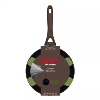 NEWILL Natura keptuvė Ø28 cm indukcinė ruda su apsauga