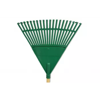 HORTUS lapų grėblys su kotu, žalias 45 cm (20 dantukų)