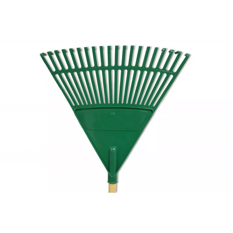 HORTUS lapų grėblys su kotu, žalias 45 cm (20 dantukų)