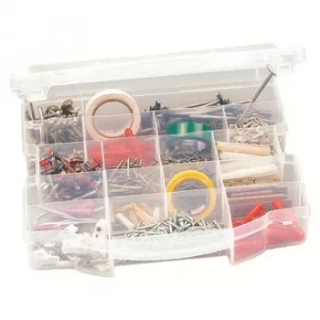 CURVER DIY 17 skyrių organizatorius dėžė 26,4x26,7x7,1 cm