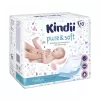 Kindii Pure & Soft vienkartiniai pervystymo kilimėliai 60x60 cm, 10 vnt., vandeniui atsparūs, balti
