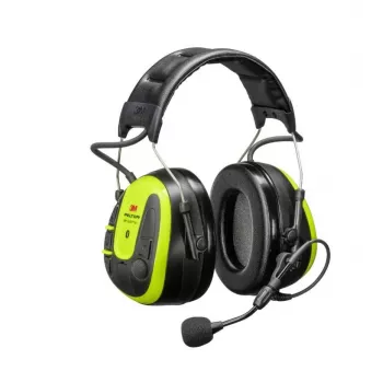 3M Peltor WS Alert X MRX21A3WS7 Bluetooth ausinės su FM radiju, lankeliu, SNR 31 dB, juodos/geltonos