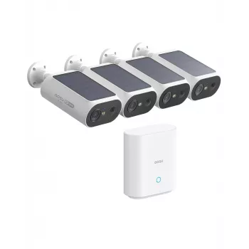 AOSU Smart Security SolarCam P1 SE sistema su 4 kamerų rinkiniu