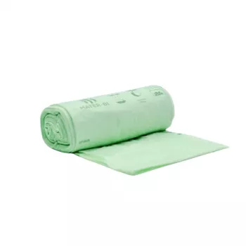 BioBag kompostuojami maisto atliekų maišeliai 30L, 25 vnt. ritinyje, 50x60 cm, 12 mikronų, žali