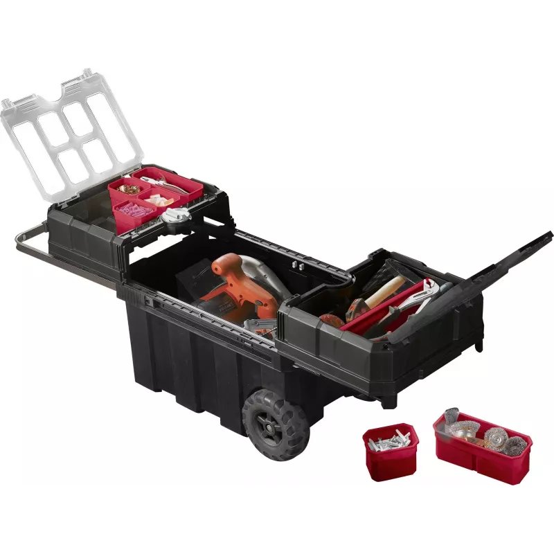 Keter Masterloader slankiojanti įrankių dėžė 61,6 x 37,8 x 41,5 cm