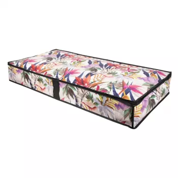 ORDINETT drabužių laikymo dėžė 107x50x15 cm Floral Beauty