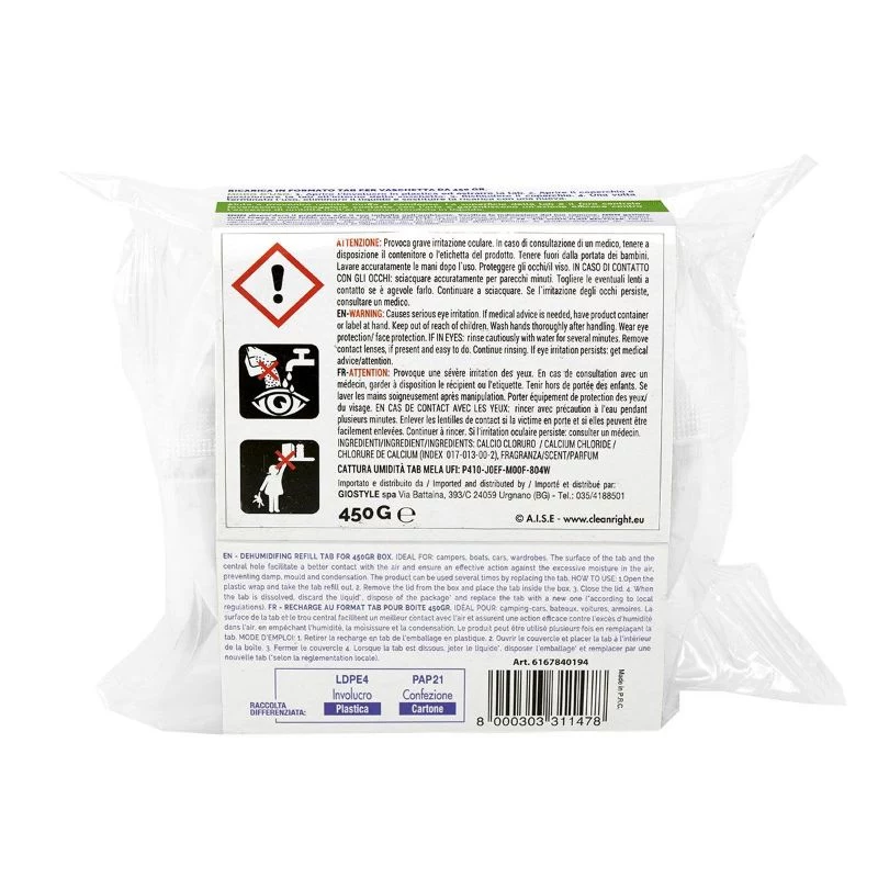 ORDINETT drėgmės sugėriklio papildymo tabletė 450g, obuolių kvapo