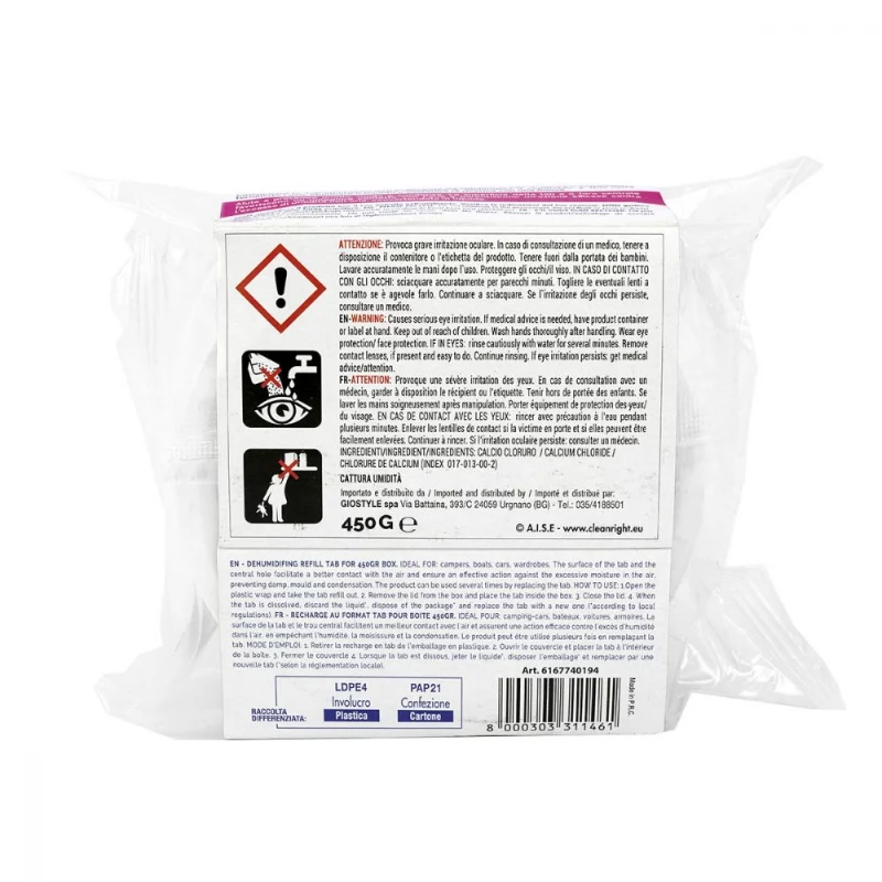ORDINETT drėgmės absorberio papildymo tabletė 450g Neutral Odour