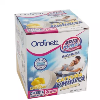 ORDINETT drėgmę sugeriančios papildymo tabletės 450 g x 3 vnt., citrinos