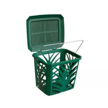 BIOBAG Biowaste Basket MaxAir 7L 24x19,7x20,5cm žalia