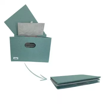 ORDINETT Box M 28,5x25,5x20,5 cm mėtų spalvos daiktadėžė