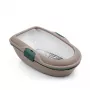 STEFANPLAST Cat Toilet Furba Chic 59x39x22 cm šviesiai pilka/žalia