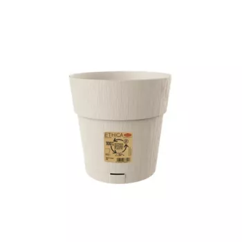 STEFANPLAST Gėlių vazonas su padėklu Ethica Ø20x19cm Baltas