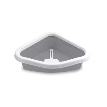STEFANPLAST Sprint kampinis kraikas 56x40x14 cm baltas/pilkas