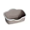 STEFANPLAST Cat Toilet Tres Chic Open 56x38,5x26 cm balta/šviesiai pilka