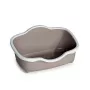 STEFANPLAST Cat Toilet Tres Chic Open 56x38,5x26 cm balta/šviesiai pilka