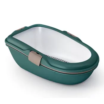 STEFANPLAST Furba Chic Maxi kraiko dėžė katėms 69,5x47x26 cm žalia/šviesiai pilka