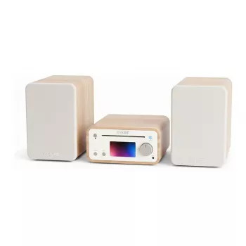 Pure Classic Stereo Mini Hi-Fi sistema DAB+/FM, Bluetooth, CD, USB, balta/ąžuolas