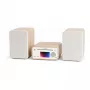 Pure Classic Stereo Mini Hi-Fi sistema DAB+/FM, Bluetooth, CD, USB, balta/ąžuolas
