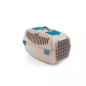 STEFANPLAST Gulliver 2 transportavimo narvas su metalinėmis durelėmis 55x36x35 cm White Travertine