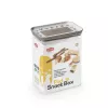 STEFANPLAST stačiakampė hermetinė gyvūnų maisto laikymo talpa 2,2 l, balta/šviesiai pilka