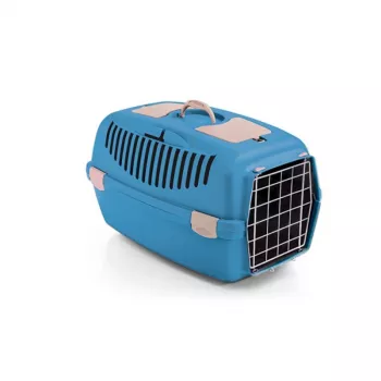 STEFANPLAST Transportavimo narvas Gulliver 3 su metalinėmis durimis 61x40x38cm Mėlynas