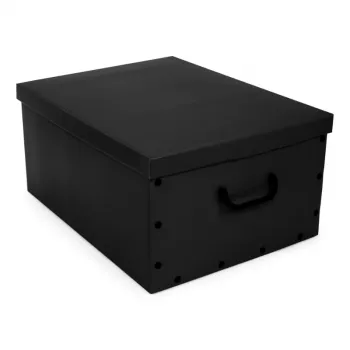 ORDINETT kartoninė dėžė 49x39x25cm Big Box vientisos spalvos asorti balta/juoda/tamsiai mėlyna/šviesiai pilka
