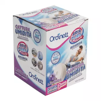 ORDINETT drėgmę sugeriančios papildomos tabletės 450g x 3 vnt., levandų kvapo