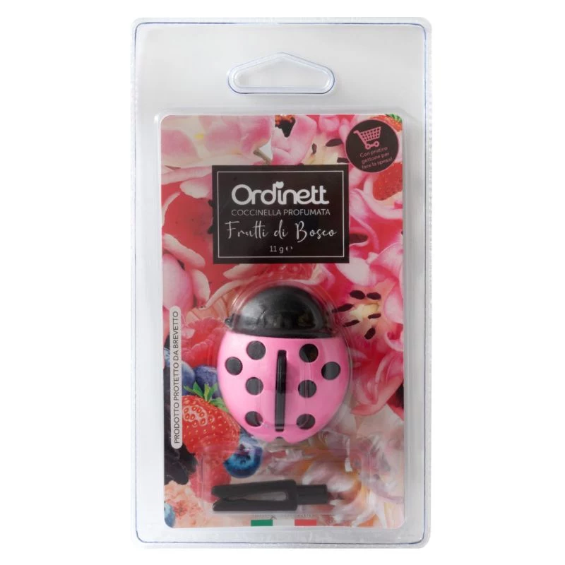 ORDINETT aromatizuotas prekybos vežimėlio monetų laikiklis Ladybug Assorted