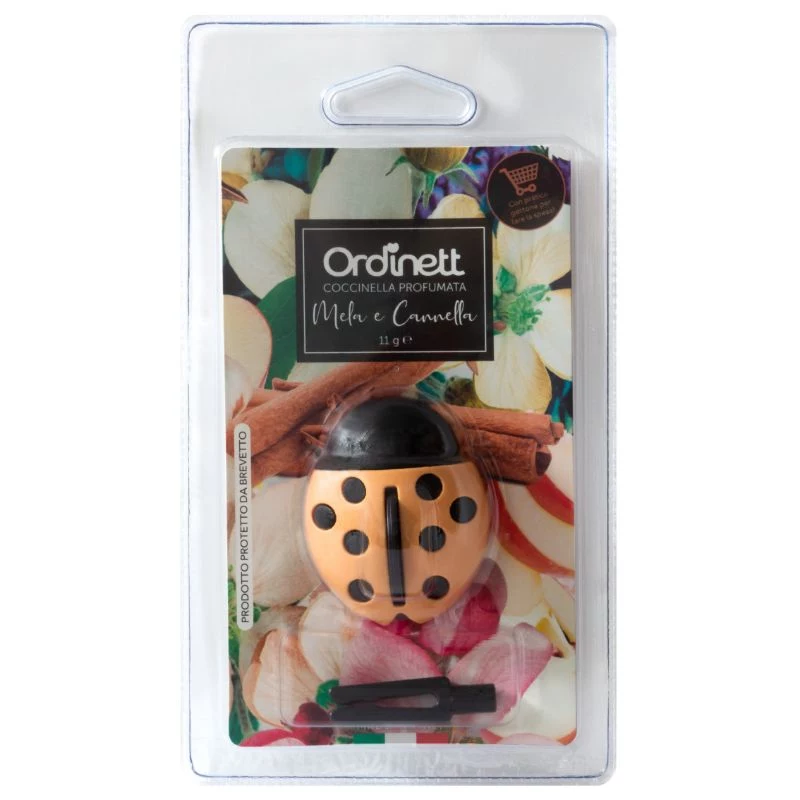 ORDINETT aromatizuotas prekybos vežimėlio monetų laikiklis Ladybug Assorted