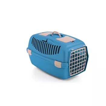 STEFANPLAST Gulliver 2 transportavimo narvas su plastikinėmis durelėmis 55x36x35cm mėlynas