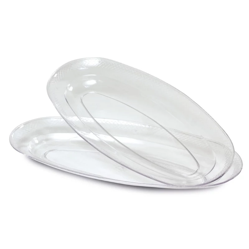 GUARDINI plastikiniai padėklai permatomi, 2 vnt. rinkinys, Easy Bake, 46x23 cm