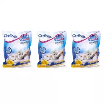 ORDINETT drėgmės absorberio papildymas 3 x 450 g citrinos kvapo, skirtas Aero 360°
