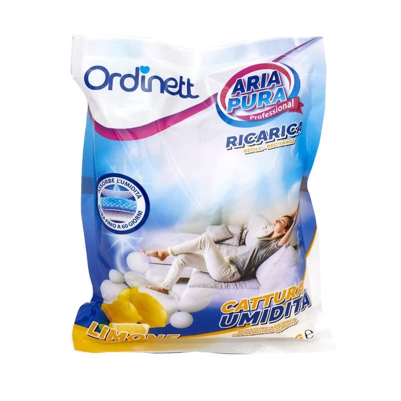 Ordinett drėgmės sugėriklio papildymas, 3 x 450 g, citrinų