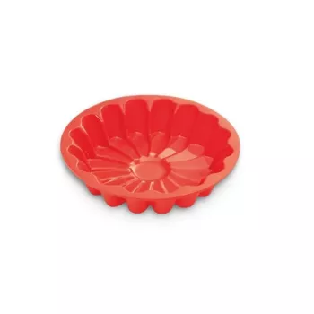 GUARDINI Juliette silikoninė gėlės formos pyrago forma Ø 22 x 5 cm raudona