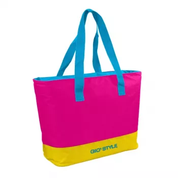 GIOSTYLE terminis beach krepšys Fluo Tote Assorted, 24L, žalia/rožinė/geltona/šviesiai mėlyna