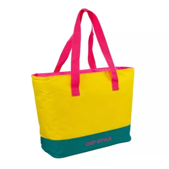 GIOSTYLE terminis beach krepšys Fluo Tote Assorted, 24L, žalia/rožinė/geltona/šviesiai mėlyna