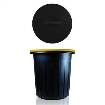 GIOSTYLE Eco Solution 16L šiukšlių krepšys tamsiai pilkas/geltonas