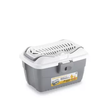 STEFANPLAST Transportavimo narvas Mini Gulliver 40x30x24cm Baltas/Pilkas